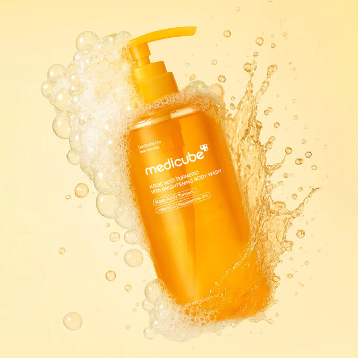 MEDICUBE Kojic Acid Turmeric Vita Brightening Body Wash - 400ml - Image 4