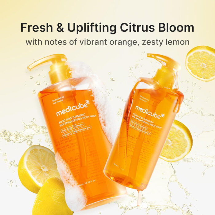 MEDICUBE Kojic Acid Turmeric Vita Brightening Body Wash - 400ml - Image 6