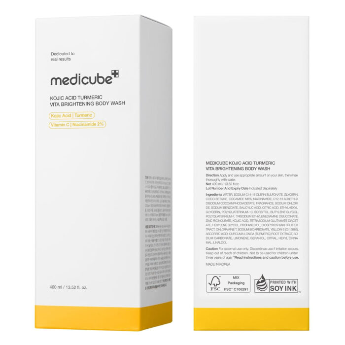 MEDICUBE Kojic Acid Turmeric Vita Brightening Body Wash - 400ml - Image 8
