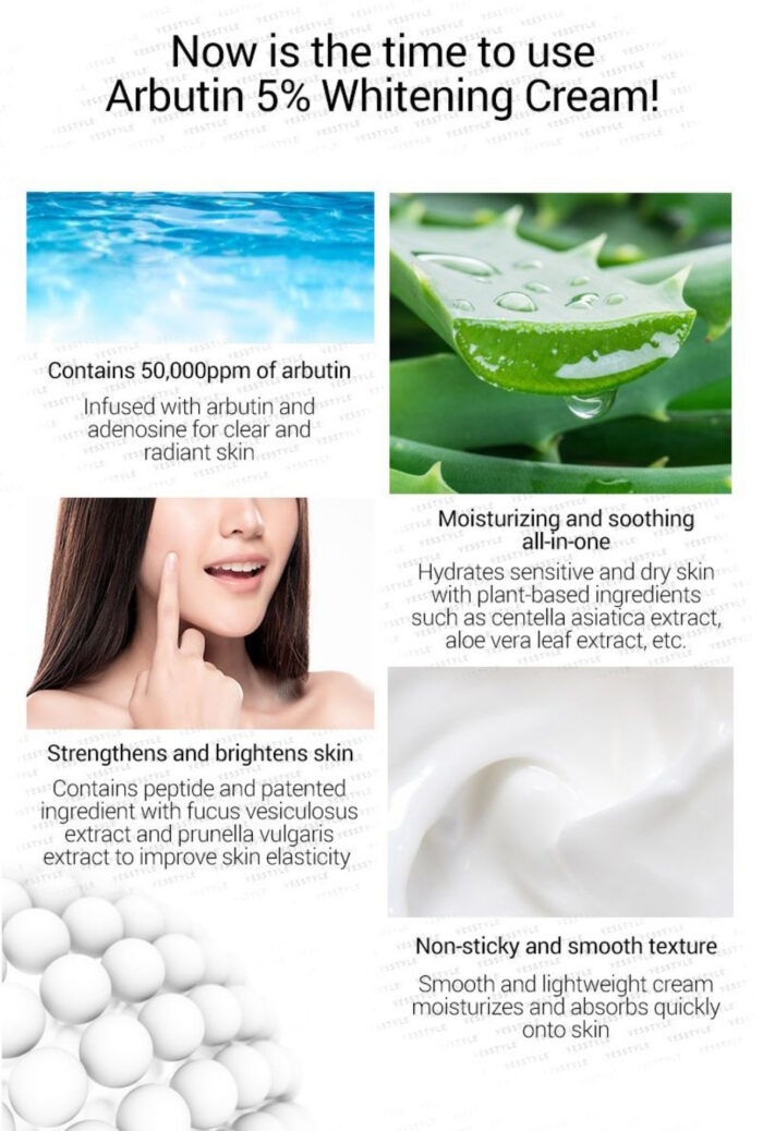 TOSOWOONG Arbutin 5% Whitening Cream - 50 g - Image 5