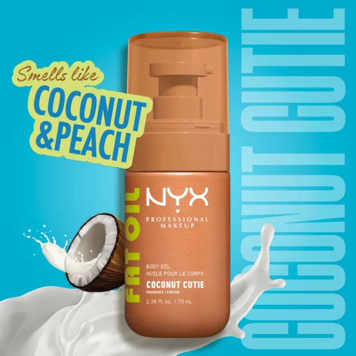 NYX Fat Oil Body Oil 70ml - Coconut Cutie - Image 3
