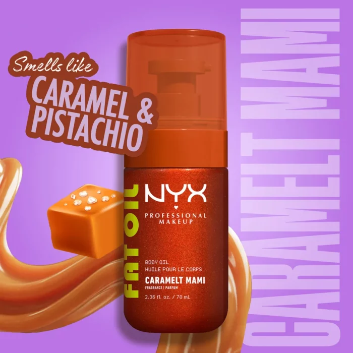 NYX Fat Oil Body Oil 70ml - Caramelt Mami - Image 3