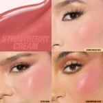 HUDA BEAUTY Baby Blush Duo Mild Mocktail - Strawberry Cream + Ube - Image 2