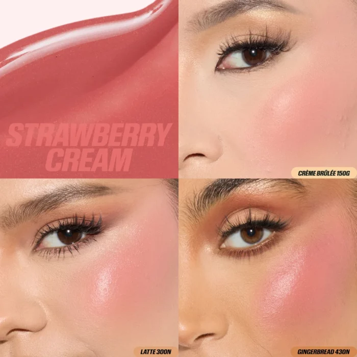 HUDA BEAUTY Baby Blush Duo Mild Mocktail - Strawberry Cream + Ube - Image 2