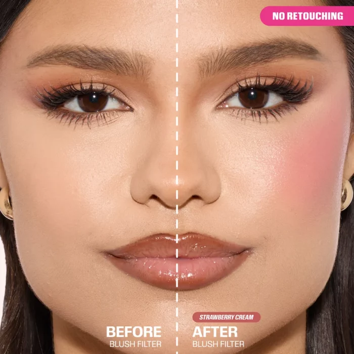 HUDA BEAUTY Baby Blush Duo Mild Mocktail - Strawberry Cream + Ube - Image 3