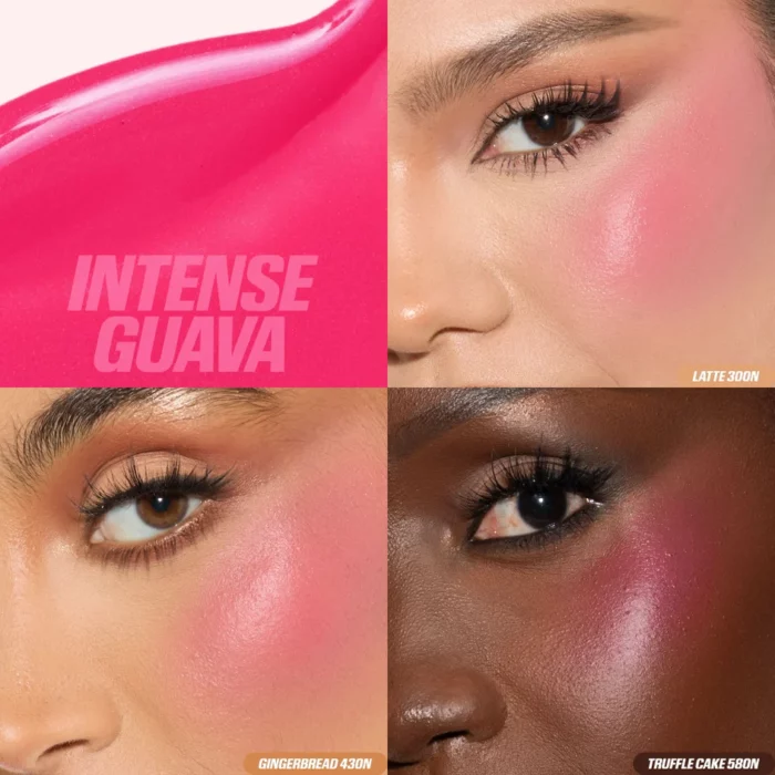HUDA BEAUTY Baby Blush Duo Intense Mocktail - Black Cherry + Intense Guava - Image 2