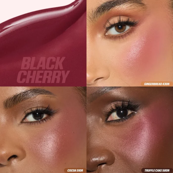 HUDA BEAUTY Baby Blush Duo Intense Mocktail - Black Cherry + Intense Guava - Image 4
