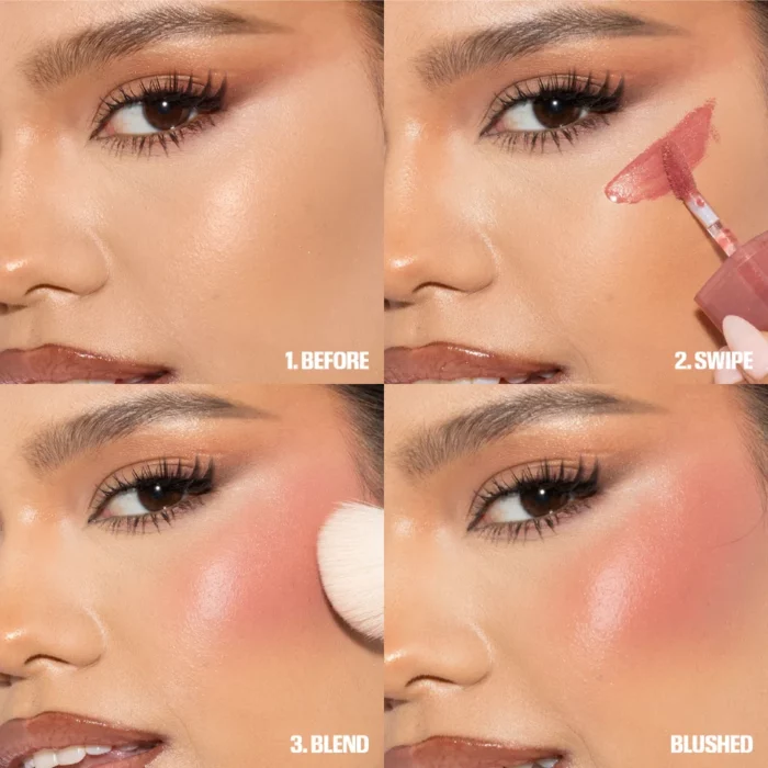HUDA BEAUTY Baby Blush Duo Intense Mocktail - Black Cherry + Intense Guava - Image 6
