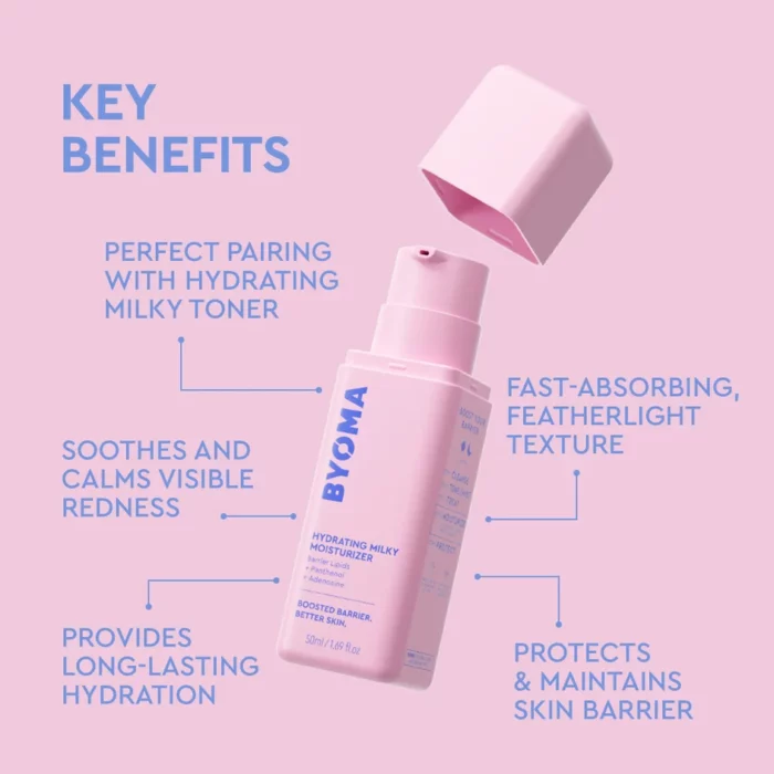 BYOMA Hydrating Milky Moisturiser 50ml - Image 3