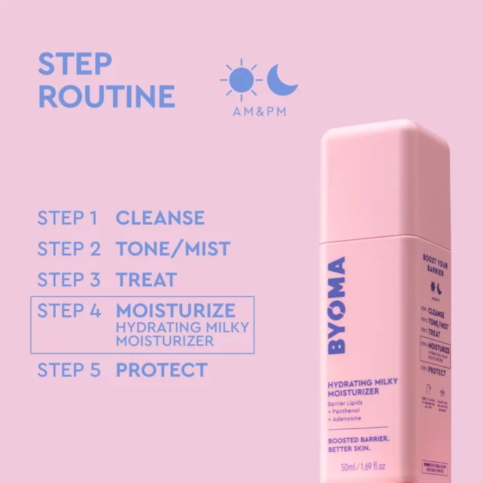 BYOMA Hydrating Milky Moisturiser 50ml - Image 4