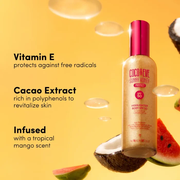 Coco & Eve Highlighter Body SPF 50 - 150 ml - Image 6