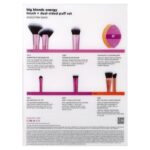 ⁦Real Techniques Big Blends Energy, Brush + Dual-Sided Puff Set 6 Piece Set⁩ - الصورة ⁦3⁩