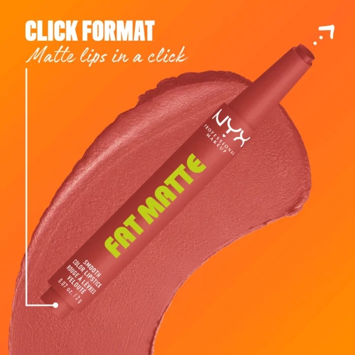⁦NYX Fat Matte Smooth Color Lipstick⁩ - الصورة ⁦3⁩