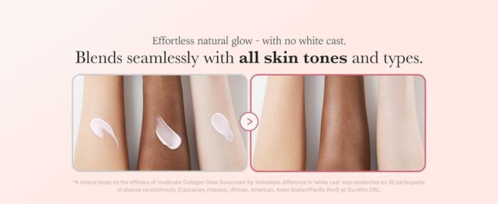 ⁦MEDICUBE Collagen Glow Sunscreen - 50ml (SPF50+ PA++++)⁩ - الصورة ⁦4⁩