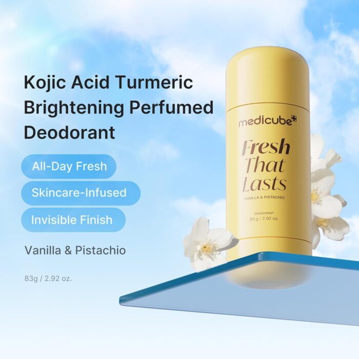 Medicube Kojic Acid & Turmeric Aluminum-Free Deodorant Vanilla & Pistachio Perfumed Stick 83 g - Image 2