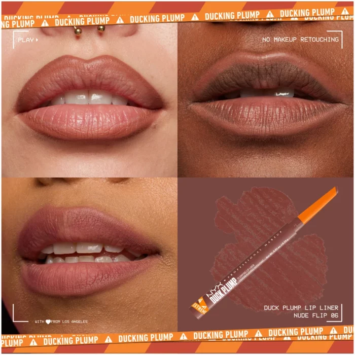 NYX Duck Plump Plumping Lip Liner - Nude Flip - Image 4