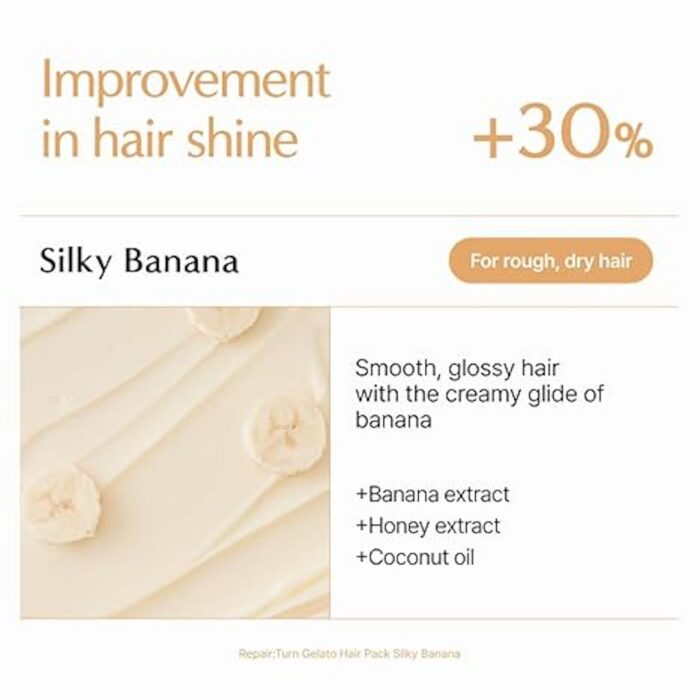 Lilyeve RepairTurn Gelato Hair Pack Silky Banana- 200 ml - Image 3