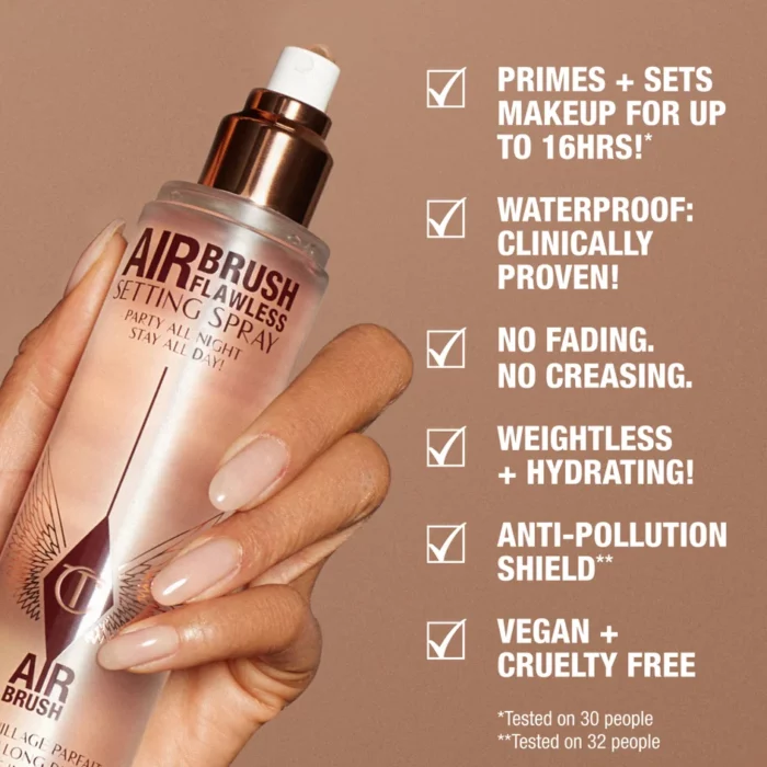 ⁦Charlotte Tilbury Airbrush Flawless Setting Spray Duo⁩ - الصورة ⁦4⁩