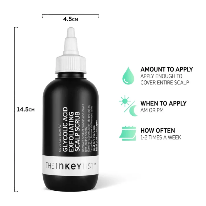 ⁦The INKEY List Glycolic Acid Exfoliating Scalp Scrub 150ml⁩ - الصورة ⁦11⁩