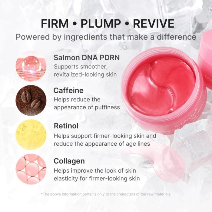 medicube - PDRN Pink Caffeine Collagen Eye Patch - Image 4