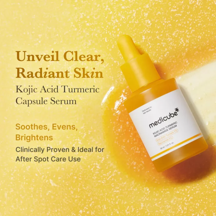 ⁦medicube Kojic Acid Turmeric Niacinamide Serum - 30 ml⁩ - الصورة ⁦2⁩