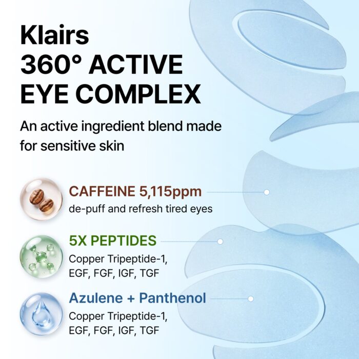 Klairs Blue Caffeine Full Cover Eye Patch - 1pack (60pcs - Image 5