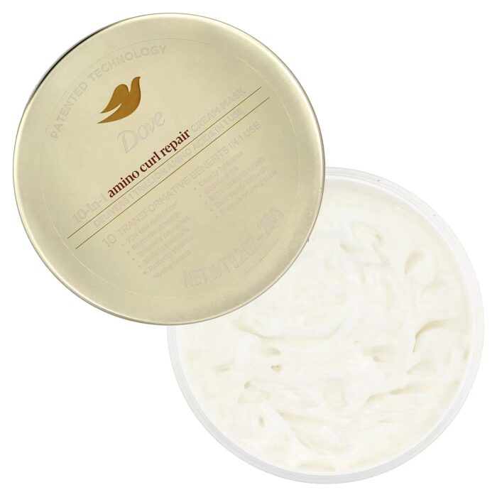 Dove Amino Curl Repair, 10 in 1 Cream Mask, 9.2 oz (260 g) - Image 4