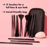 ⁦Elf makeup Full Face & Eye Makeup Brush Set with Travel Case⁩ - الصورة ⁦2⁩