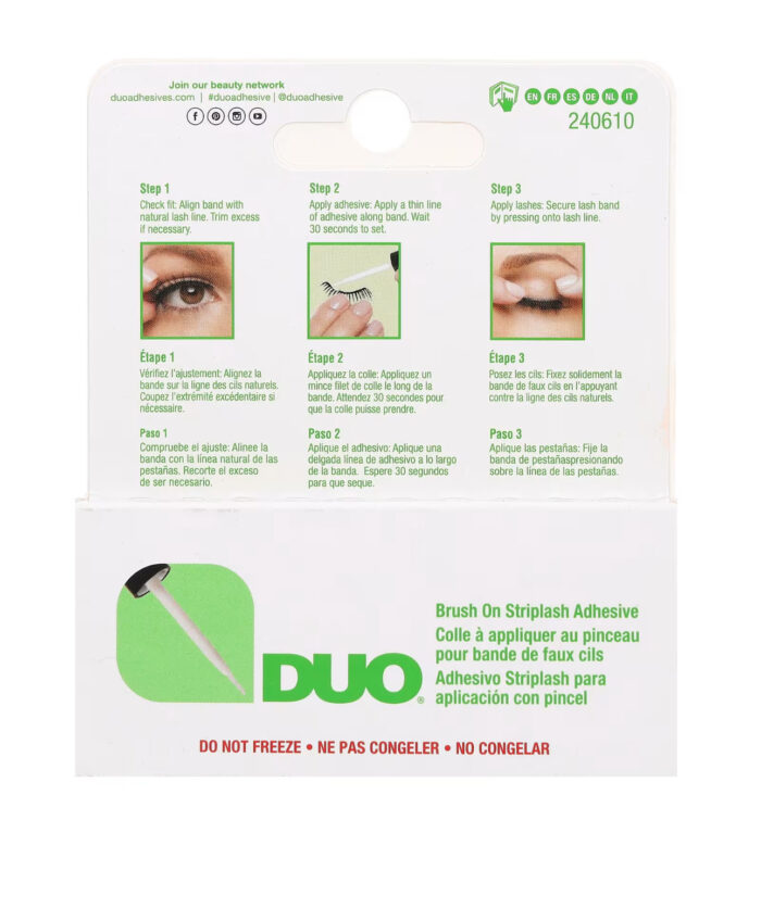 DUO Brush On Striplash Adhesive, White/Clear, 5 g - Image 3