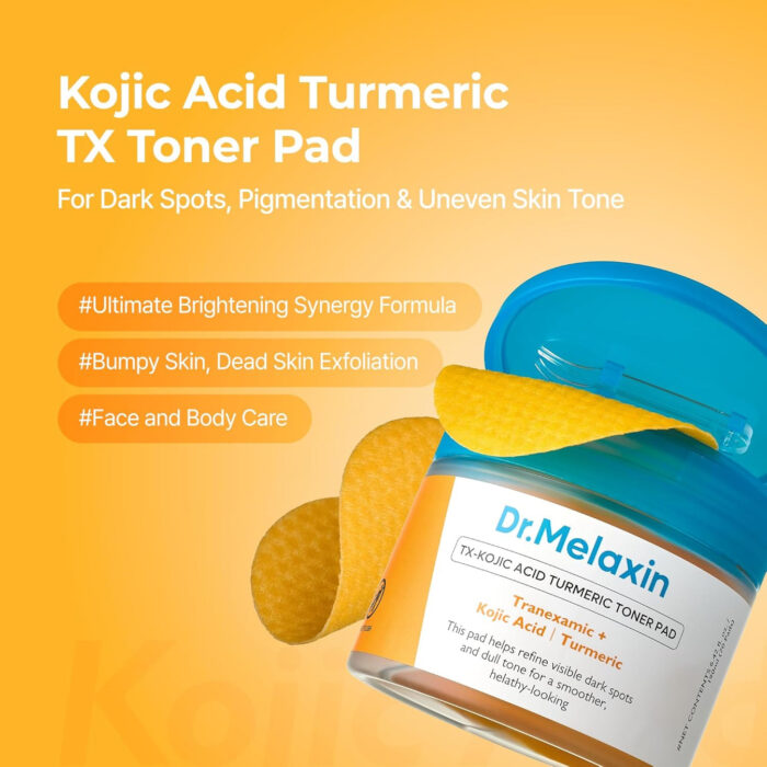 Dr.Melaxin TX-Kojic Acid Turmeric Toner Pad – 70 Pads / 190 ml - Image 2