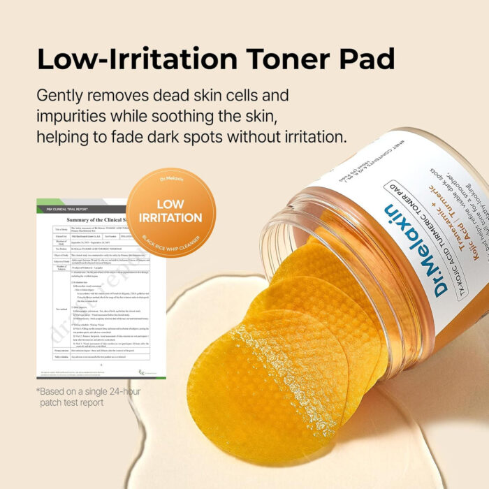 Dr.Melaxin TX-Kojic Acid Turmeric Toner Pad – 70 Pads / 190 ml - Image 6
