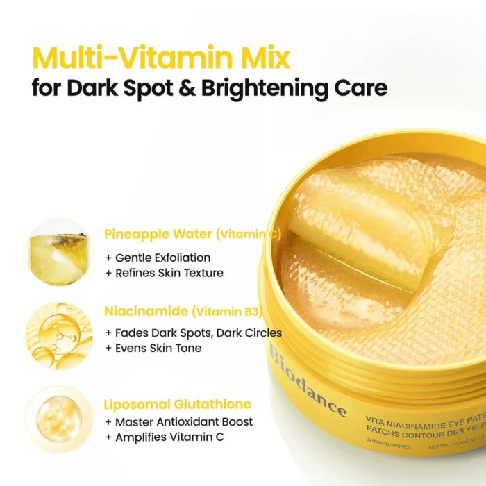 BIODANCE - VITA NIACINAMIDE EYE PATCHES 30 pair - Image 2