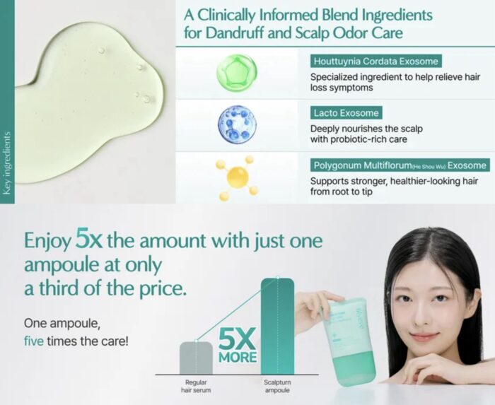 lilyeve - Scalp Turn Cica PDRN Brush Ampoule 100 ML - Image 5