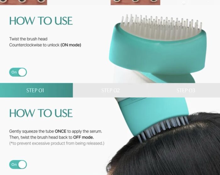 lilyeve - Scalp Turn Cica PDRN Brush Ampoule 100 ML - Image 2