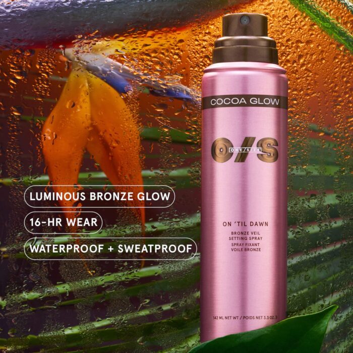 ⁦ONE/SIZE by Patrick Starrr On 'Til Dawn Bronze Veil Waterproof Setting Spray carmel glow 142 ml⁩ - الصورة ⁦6⁩