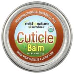 Mild By Nature Cuticle Care Balm, Geranium, Orange & Lemongrass, 17 g