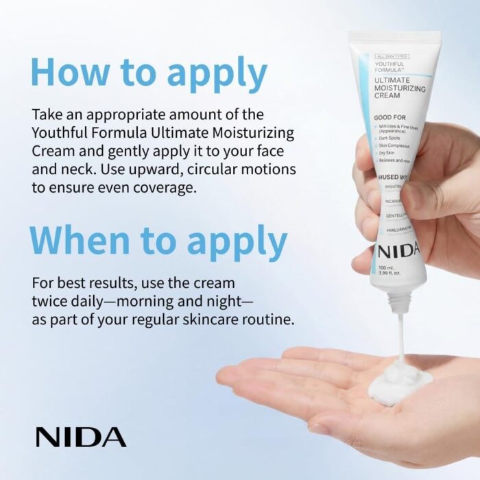 NIDA Youthful Formula Ultimate Moisturizing
Cream - 100 ml - Image 3