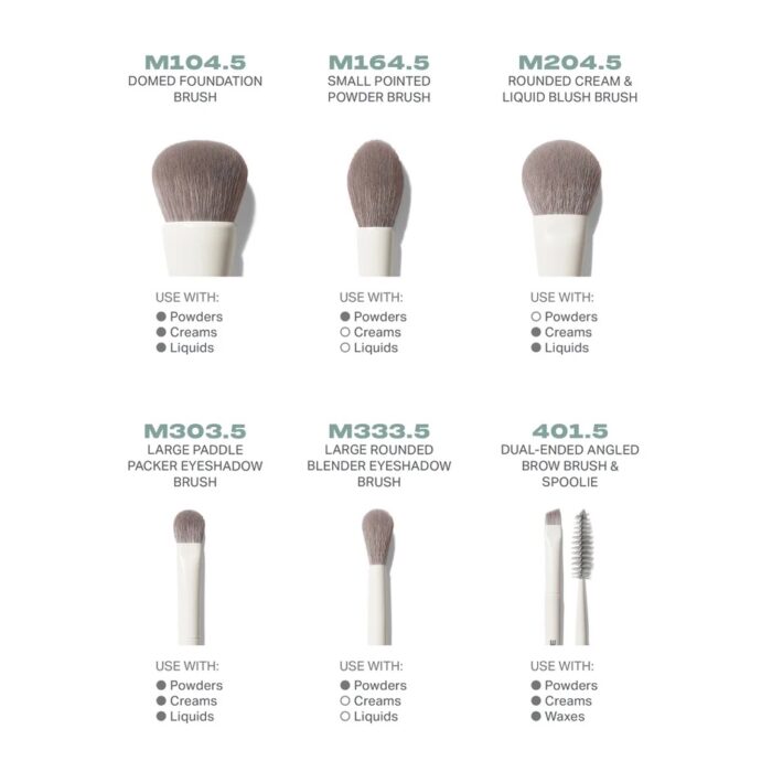 Morphe Along For The Glide 6-Piece Travel Brush Set - Image 4