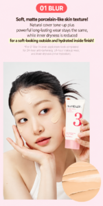 Numbuzin No.3 No-Filter Tone-Up Sun Serum (01 Blur) . - Image 2