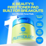 The numbuzin No.0 Zero Blemish Azela Cica Balancing Dual Pads - Image 7