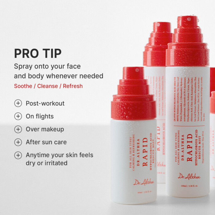 Dr. Althea Rapid Hypochlorous Acid Rescue Mist 60ml - Image 4