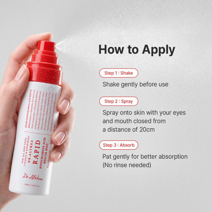 Dr. Althea Rapid Hypochlorous Acid Rescue Mist 60ml - Image 7