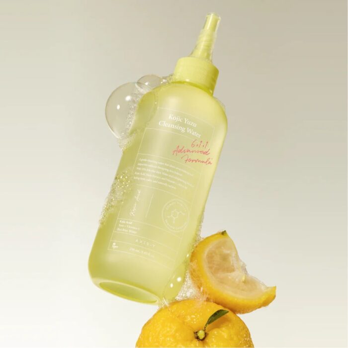 AXIS-Y Kojic Yuzu Cleansing Water | Makeup & Sunscreen Remover - 250 ml - Image 3