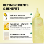 AXIS-Y Kojic Yuzu Cleansing Water | Makeup & Sunscreen Remover - 250 ml - Image 4