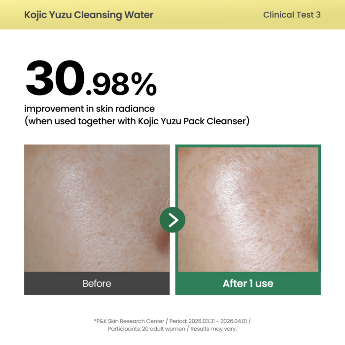 AXIS-Y Kojic Yuzu Cleansing Water | Makeup & Sunscreen Remover - 250 ml - Image 7