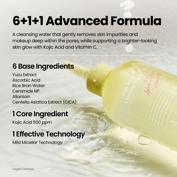 AXIS-Y Kojic Yuzu Cleansing Water | Makeup & Sunscreen Remover - 250 ml - Image 9