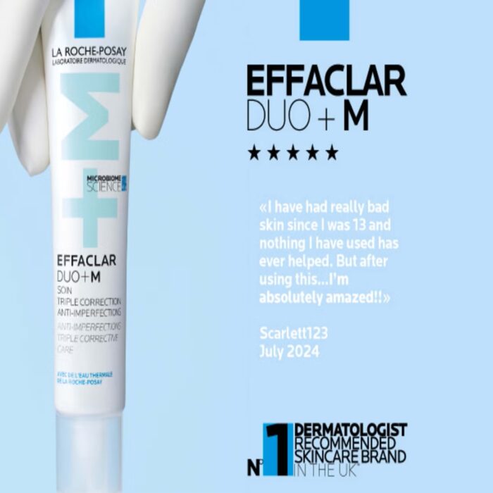 La Roche-Posay Effaclar Duo+M Anti-Blemish Corrective Gel Moisturiser for Oily, Blemish-Prone Skin 40ml - Image 6