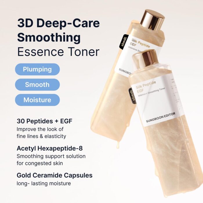 ⁦SUNGBOON EDITOR – Silk Peptide EGF Intensive Smoothing Toner - 300 ml⁩ - الصورة ⁦2⁩